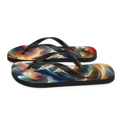 Expressionistische Alpen, Berge: Gemälde mit Farbexplosion - Flip Flops berge xxx yyy zzz