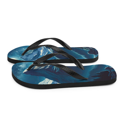 Legendäre Alpennacht, Mondlicht-Berge unter Sternenhimmel - Flip Flops berge xxx yyy zzz