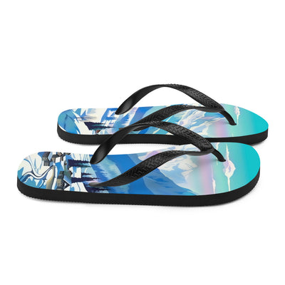 Berge und Schnee - Landschaft - Flip Flops ski xxx