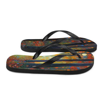 Wald voller Bäume - Herbstliche Stimmung - Malerei - Flip Flops camping xxx