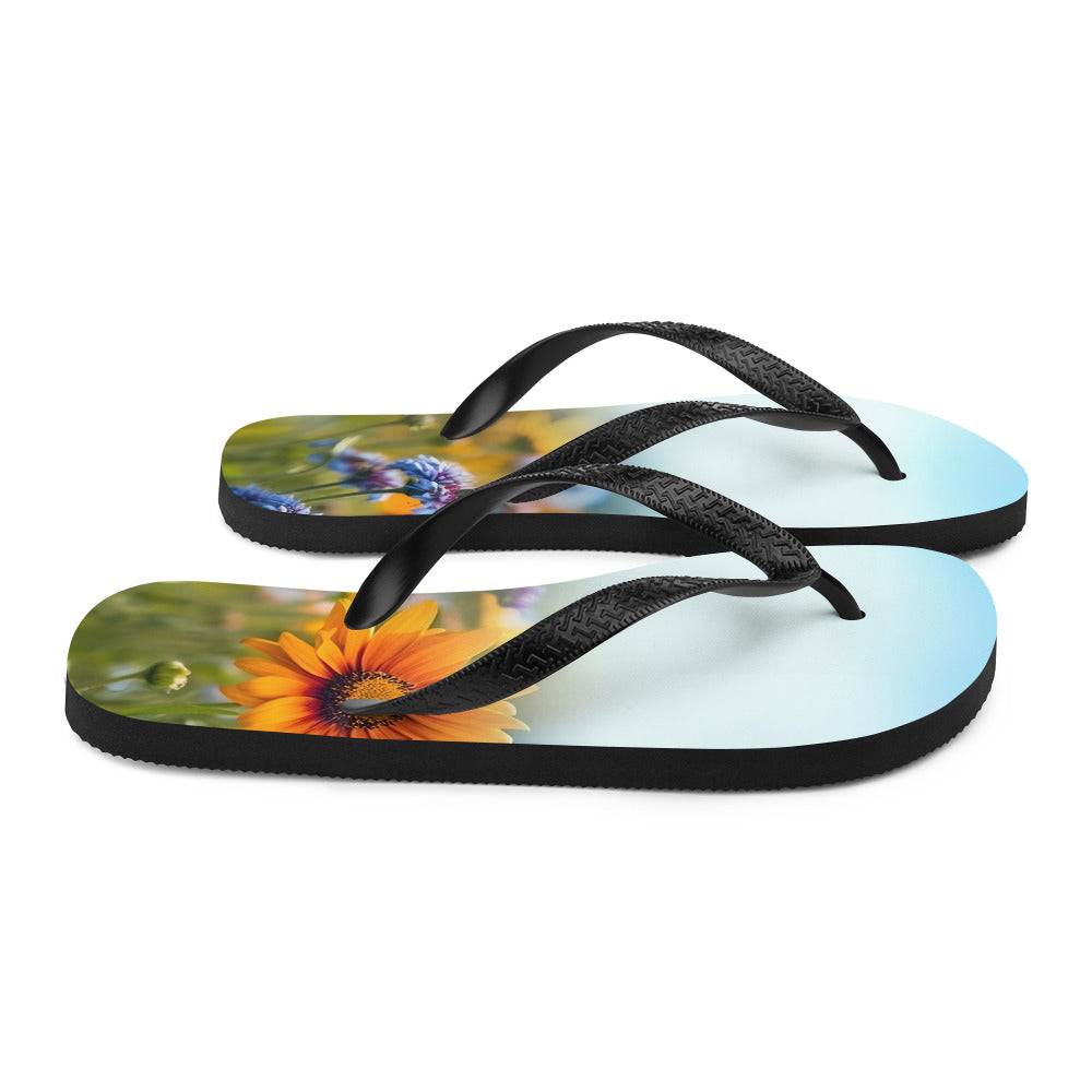 Foto von Blumen im Sonnenschein - Nahaufnahme - Flip Flops camping xxx