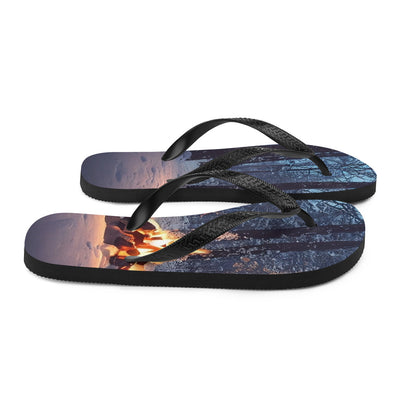 Lagerfeuer im Winter - Camping Foto - Flip Flops camping xxx