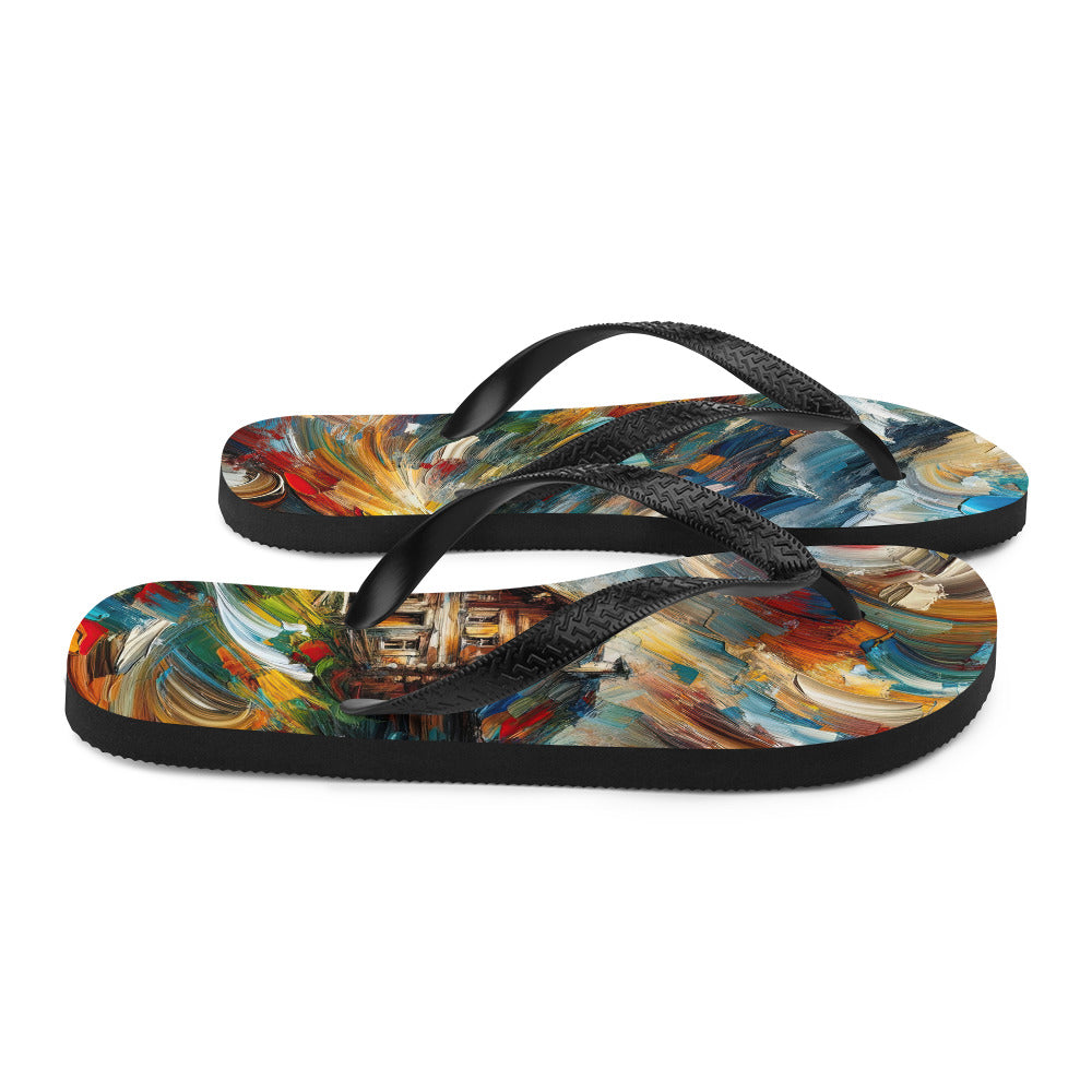 Expressionistisches Farbchaos der Alpen und Schönheit der Berge - Abstrakt - Flip Flops berge xxx yyy zzz