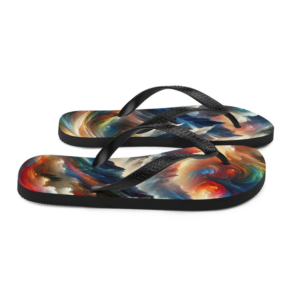 Expressionistische Alpen, Berge: Gemälde mit Farbexplosion - Flip Flops berge xxx yyy zzz