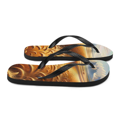 Ölgemälde eines bayerischen Weizenfeldes, endlose goldene Halme (TR) - Flip Flops xxx yyy zzz