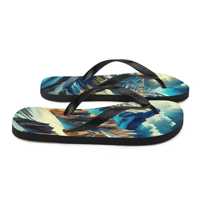 Majestätische Alpen in zufällig ausgewähltem Kunststil - Flip Flops berge xxx yyy zzz