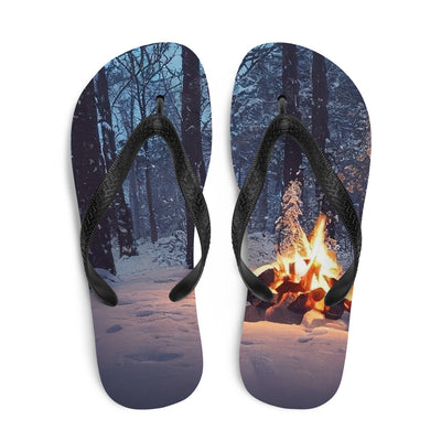 Lagerfeuer im Winter - Camping Foto - Flip Flops camping xxx