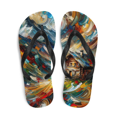 Expressionistisches Farbchaos der Alpen und Schönheit der Berge - Abstrakt - Flip Flops berge xxx yyy zzz