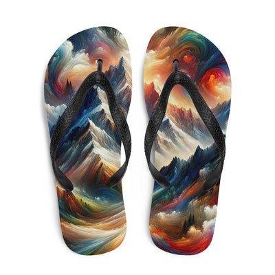 Expressionistische Alpen, Berge: Gemälde mit Farbexplosion - Flip Flops berge xxx yyy zzz