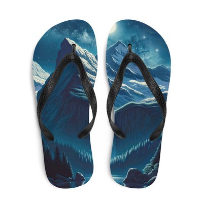 Legendäre Alpennacht, Mondlicht-Berge unter Sternenhimmel - Flip Flops berge xxx yyy zzz