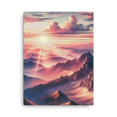 Schöne Berge bei Sonnenaufgang: Malerei in Pastelltönen - Dünne Leinwand berge xxx yyy zzz 45.7 x 61 cm