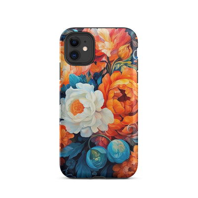 Bunte Blumen - Schöne Malerei - iPhone Schutzhülle (robust) camping xxx iPhone 11