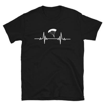 Heartbeat Adventure Sport Of Flying Paragliders - T-Shirt (Unisex) berge Schwarz