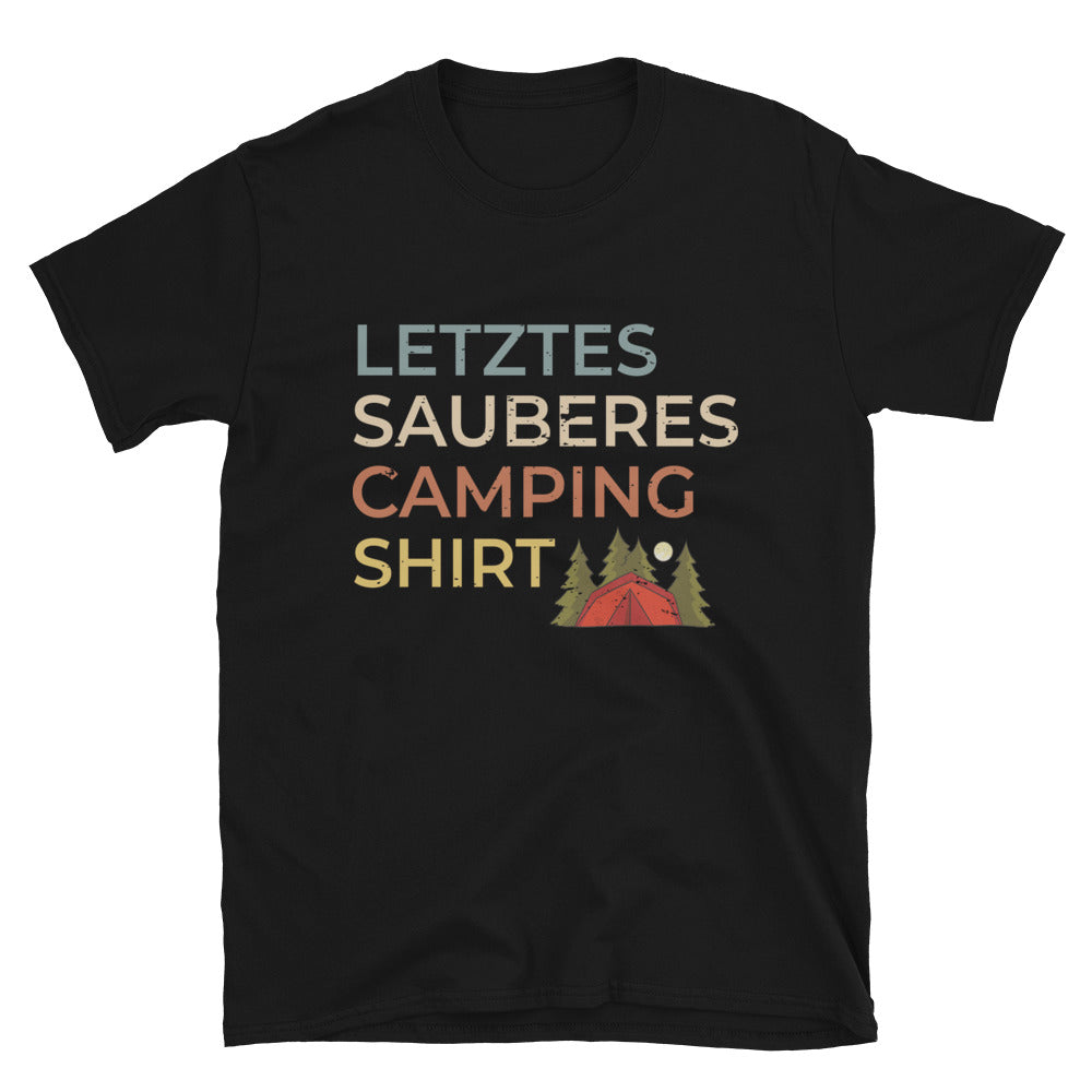 Letztes Sauberes Camping Shirt - T-Shirt (Unisex) camping Schwarz