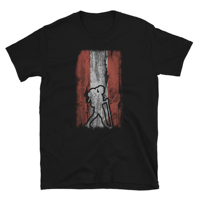 Österreich-Flagge 1 Und Wandern - T-Shirt (Unisex) wandern Black