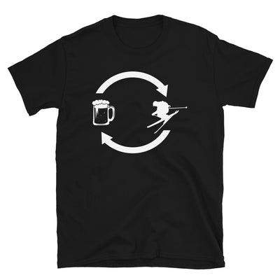 Bierladen Und Skifahren - T-Shirt (Unisex) klettern ski Black