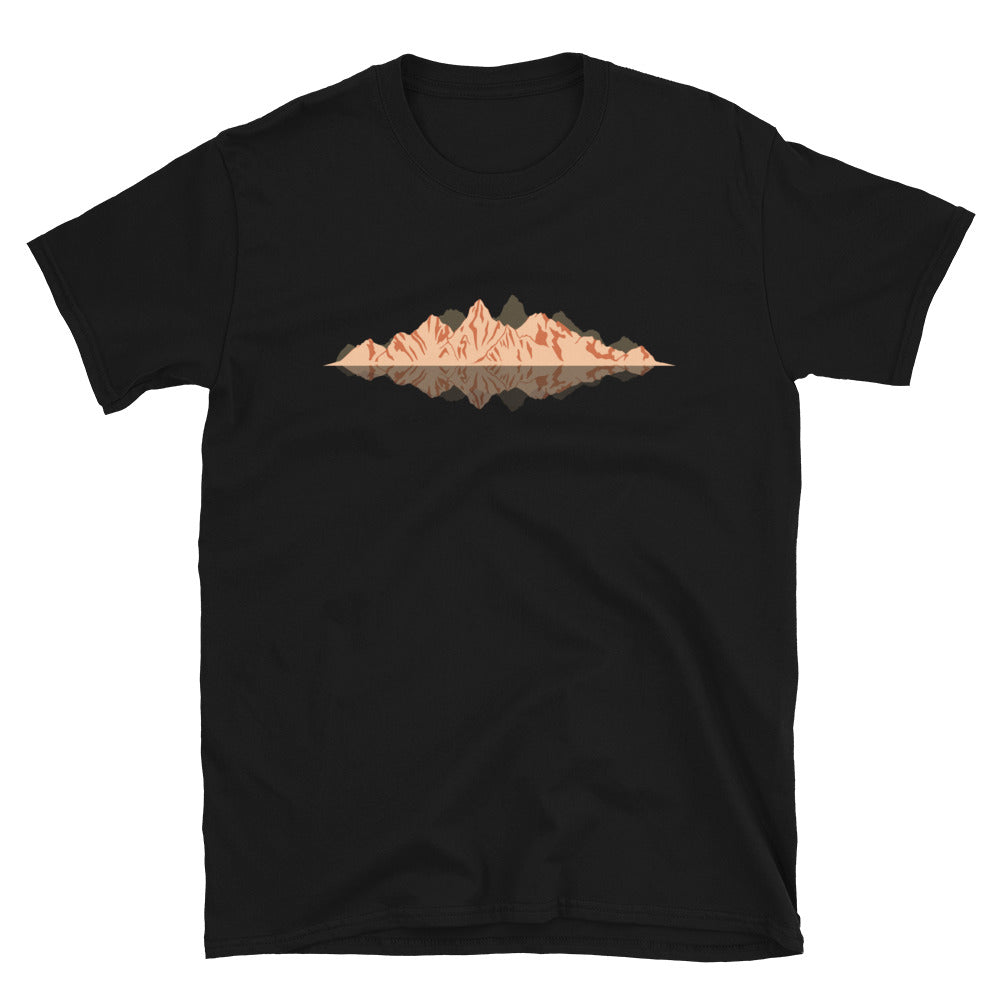 Berge Reflektion - T-Shirt (Unisex) berge Black