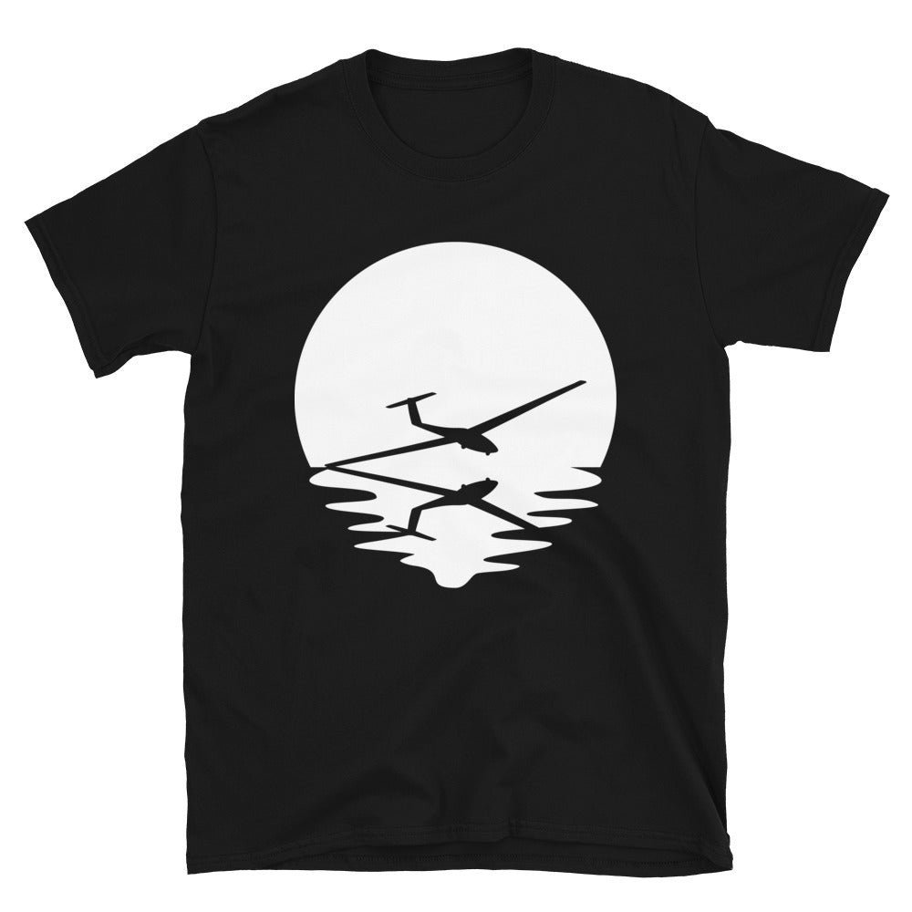 Kreis Und Spiegelung - Segelflugzeug - T-Shirt (Unisex) berge Black