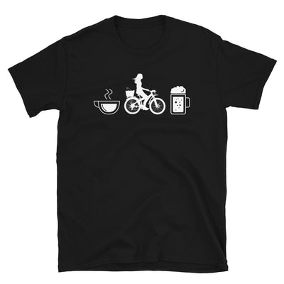 Kaffee, Bier Und Radfahren - T-Shirt (Unisex) fahrrad Black