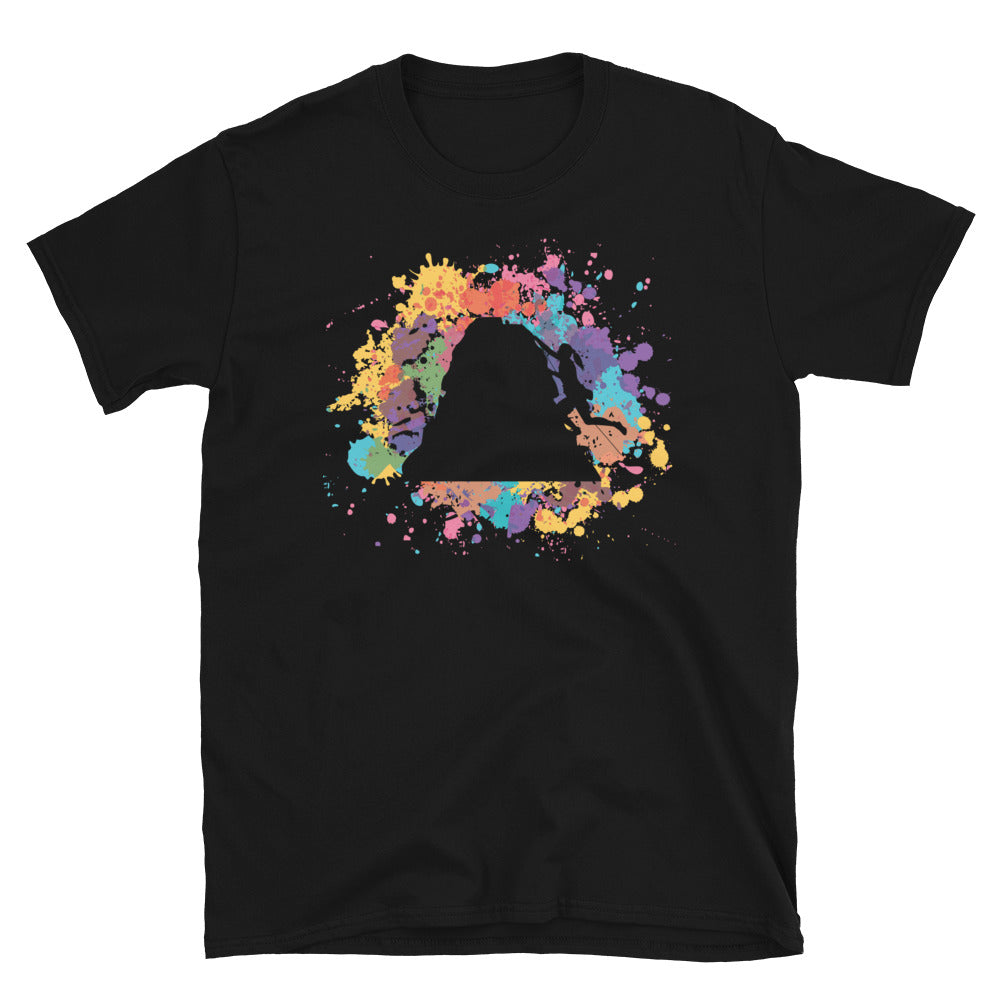 Buntes Planschen Und Klettern 1 - T-Shirt (Unisex) klettern Black