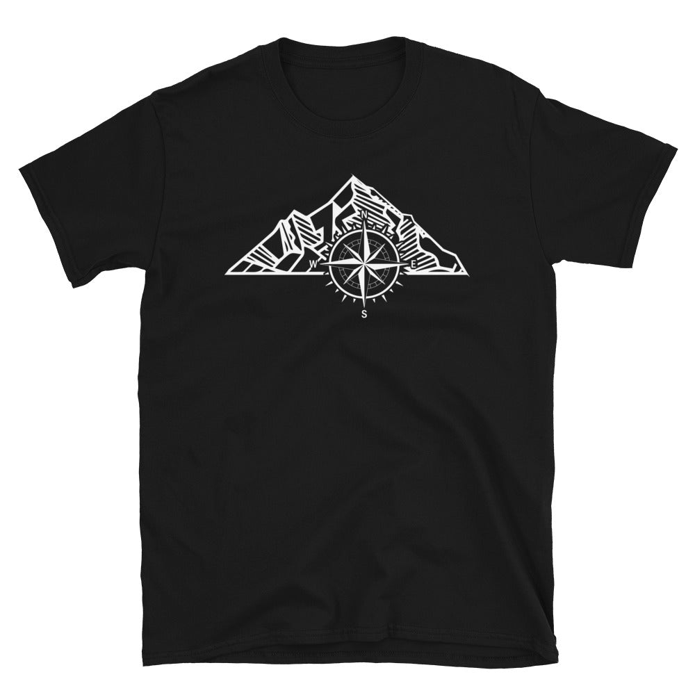 Kompass - Berg - T-Shirt (Unisex) berge Black