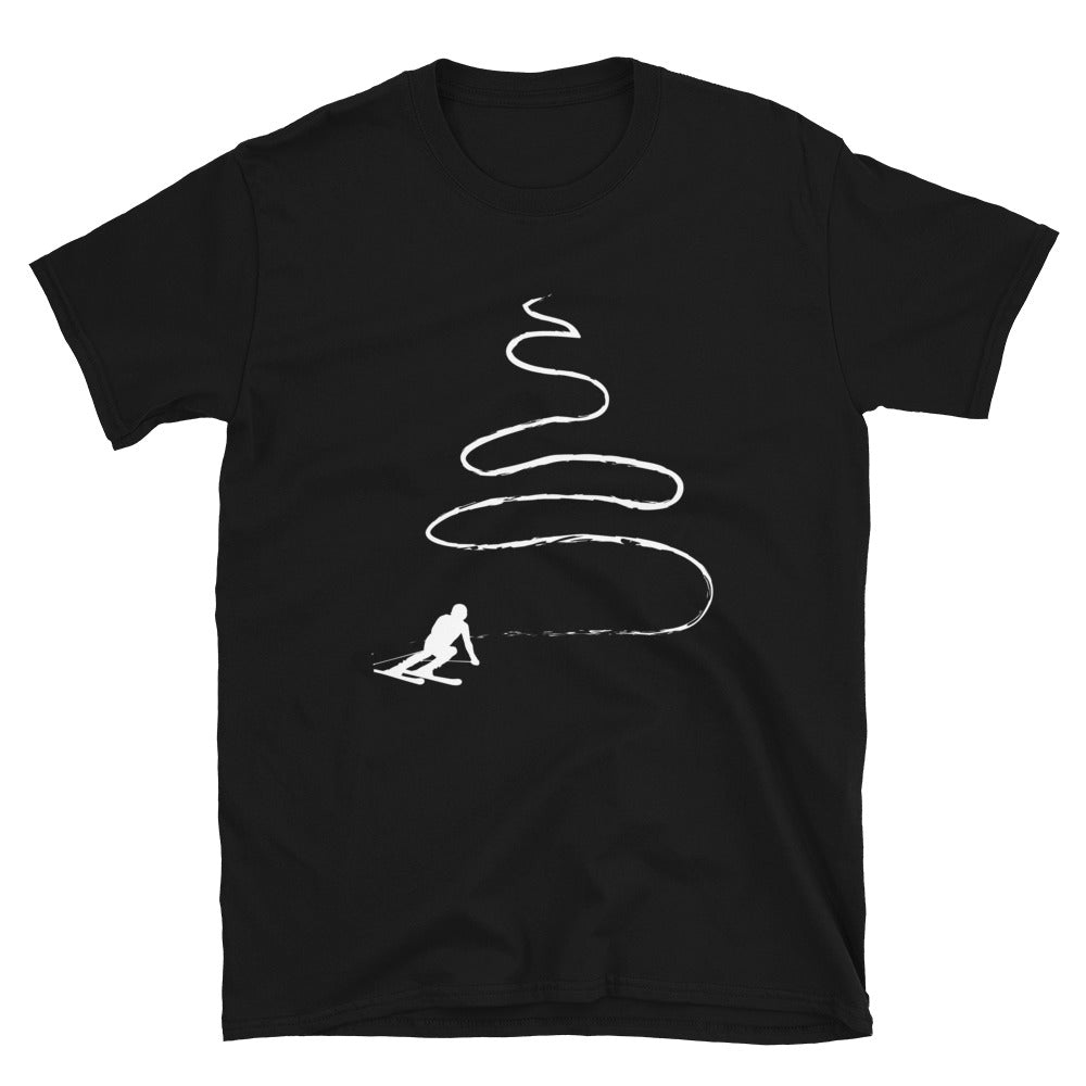 Kurvenlinie – Skifahren - T-Shirt (Unisex) klettern ski Black