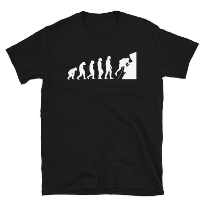 Evolution Und Klettern - T-Shirt (Unisex) klettern Black