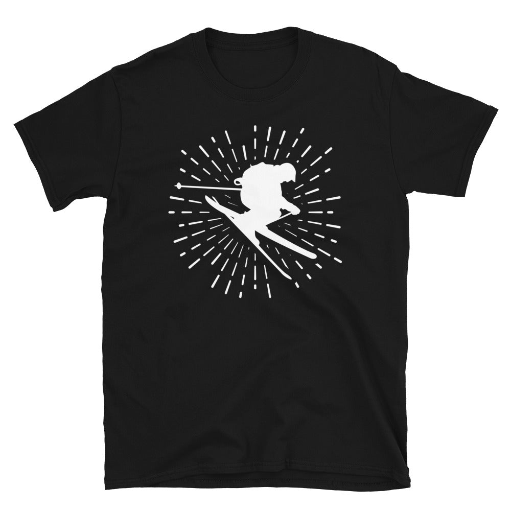 Feuerwerk Und Skifahren - T-Shirt (Unisex) klettern ski Black