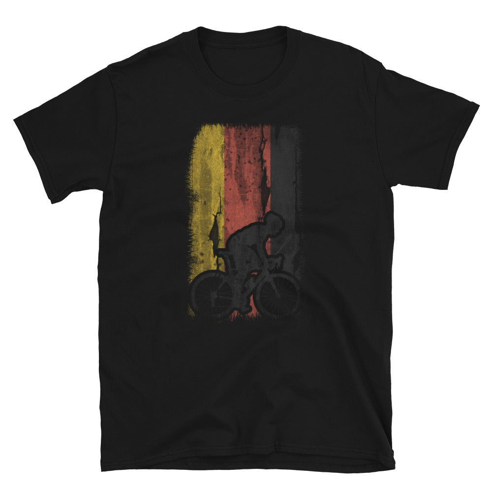 Deutsche Flagge 1 Und Radfahren - T-Shirt (Unisex) fahrrad Black