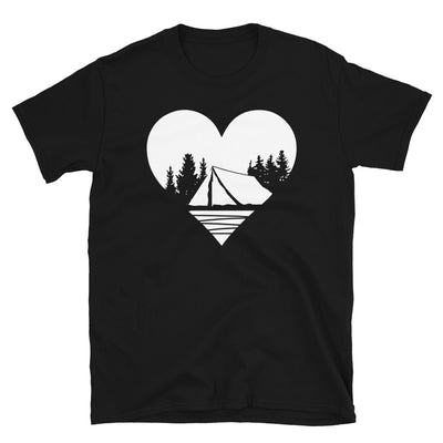 Herz - Camping - T-Shirt (Unisex) camping Black