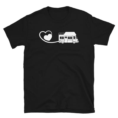 Herz 2 Und Camping - T-Shirt (Unisex) camping Black