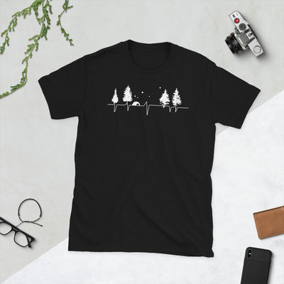 Herzschlag - Camping - T-Shirt (Unisex) camping Black