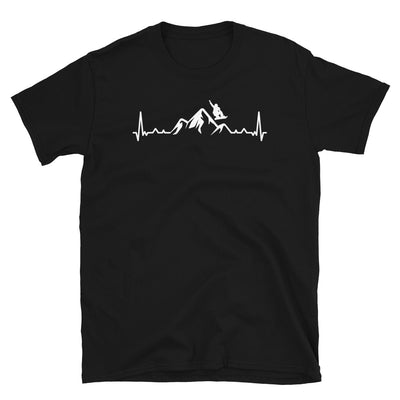 Herzschlag Berg Und Snowboarden - T-Shirt (Unisex) snowboarden Black