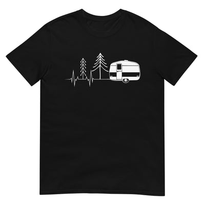 Herzschlag Wohnwagen - T-Shirt (Unisex) camping xxx yyy zzz Black