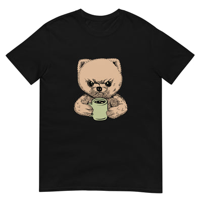 Wütender Zwergspitz mit Kaffee - Herren T-Shirt Other_Niches xxx yyy zzz Black