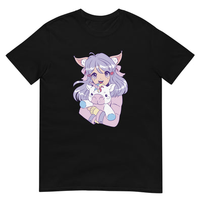 Anime-Mädchen mit Einhorn-Baby - Herren T-Shirt Other_Niches xxx yyy zzz Black