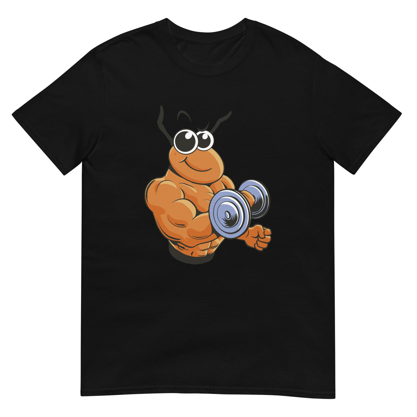 Ameise als Bodybuilder - hebt schwere Hantel - Muskulöse motivierende Karikatur - Herren T-Shirt Other_Niches xxx yyy zzz Black