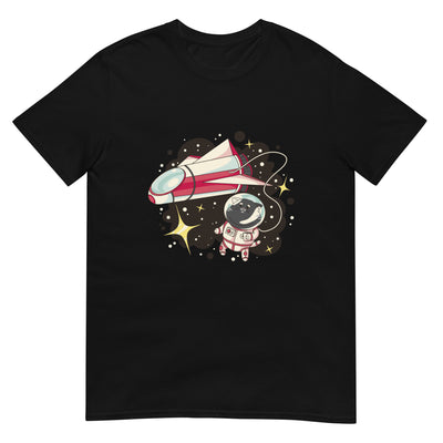 Astronauten-Katze in der Galaxie und im Raumschiff - Herren T-Shirt Other_Niches xxx yyy zzz Black