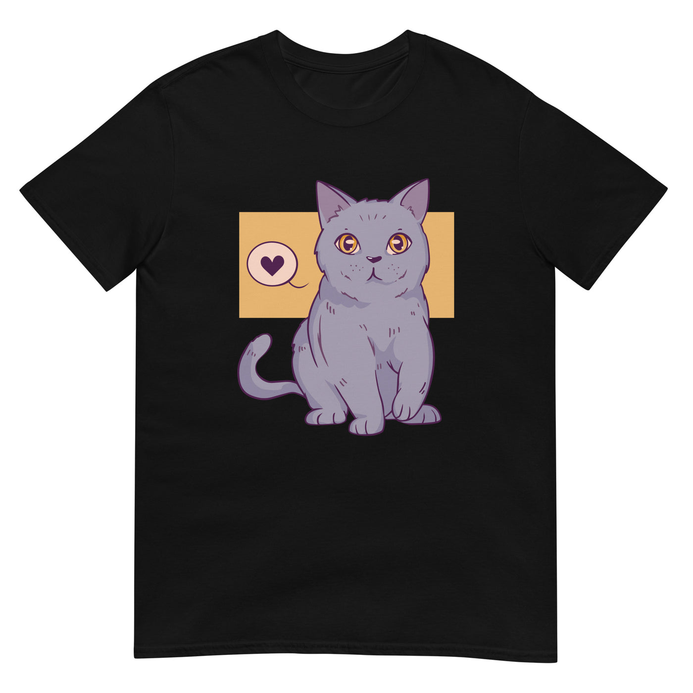 Britisch Kurzhaar Katze mit liebevollen Augen - Cartoon - Herren T-Shirt Other_Niches xxx yyy zzz Black