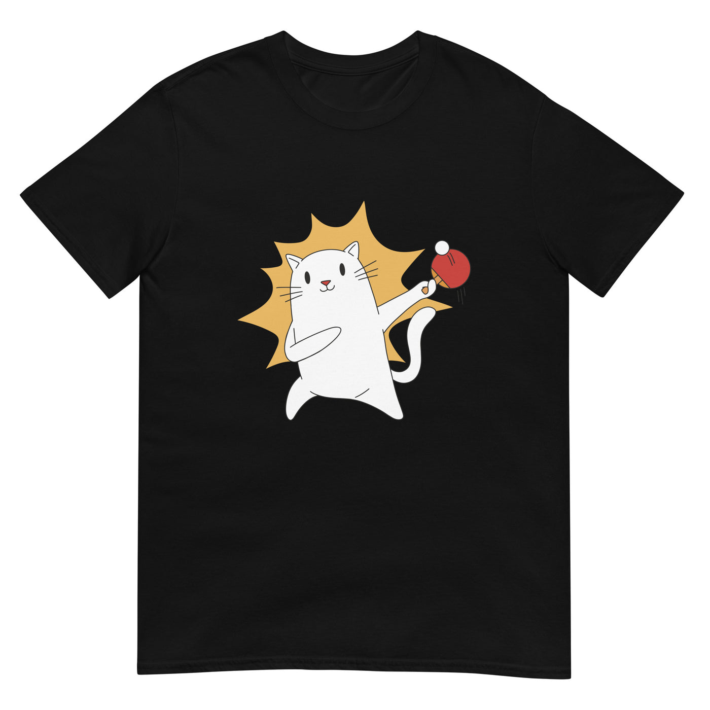 Katze dabbed beim Tischtennis - Herren T-Shirt Other_Niches xxx yyy zzz Black