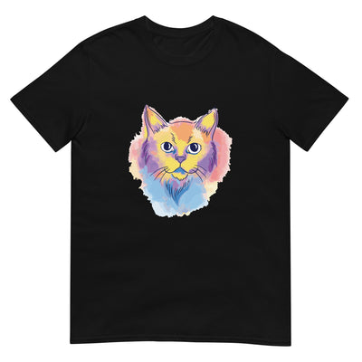 Katze im Aquarell-Stil und bunt - Herren T-Shirt Other_Niches xxx yyy zzz Black