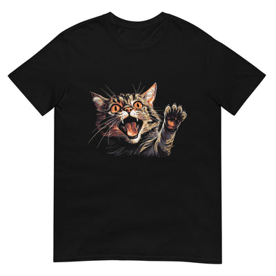 Katze schreit - Lustig - Herren T-Shirt Other_Niches xxx yyy zzz Black