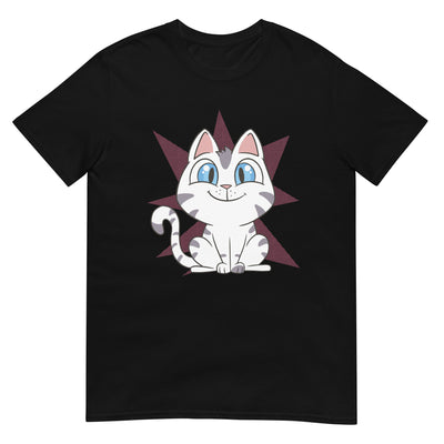 Katze, die niedlich ist mit großen Augen und Lächeln - Herren T-Shirt Other_Niches xxx yyy zzz Black