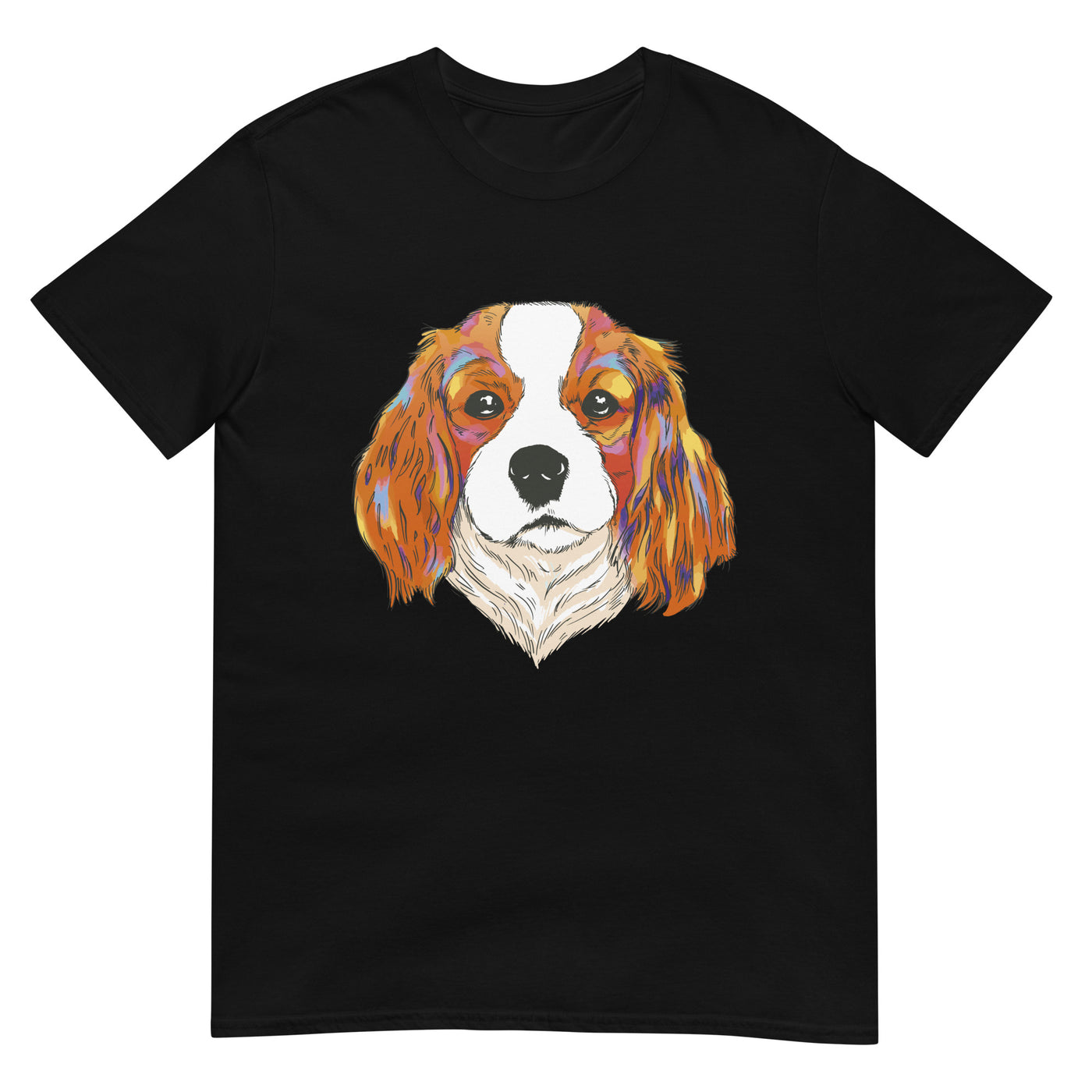 Cavalier King Charles Spaniel - Hundeporträt - Herren T-Shirt Other_Niches xxx yyy zzz Black