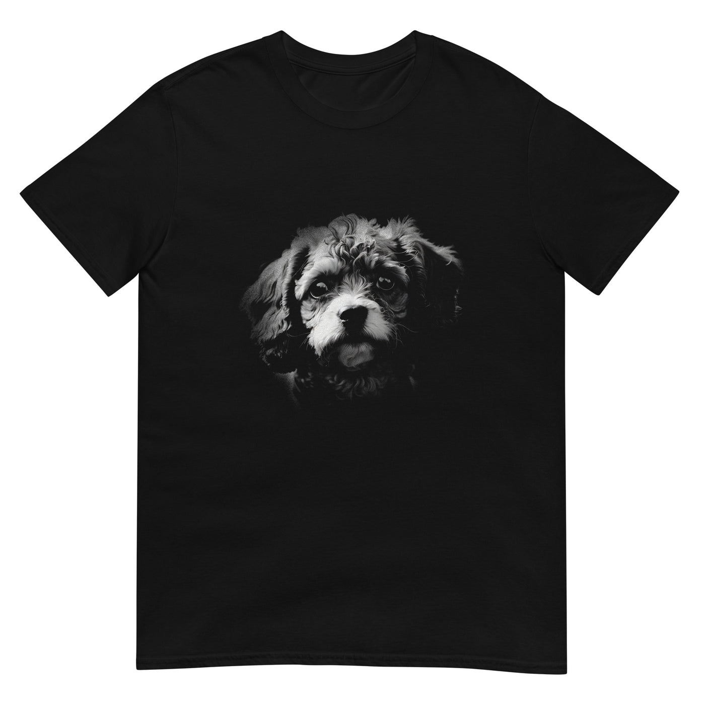 Cavapoo Hundegesicht - Monochrome Fotografie - Herren T-Shirt Other_Niches xxx yyy zzz Black