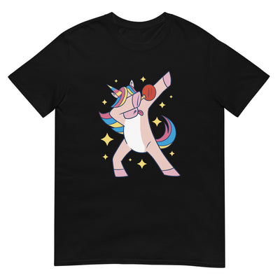 Dabbendes Einhorn spielt Tischtennis - Regenbogenbunt - Herren T-Shirt Other_Niches xxx yyy zzz Black