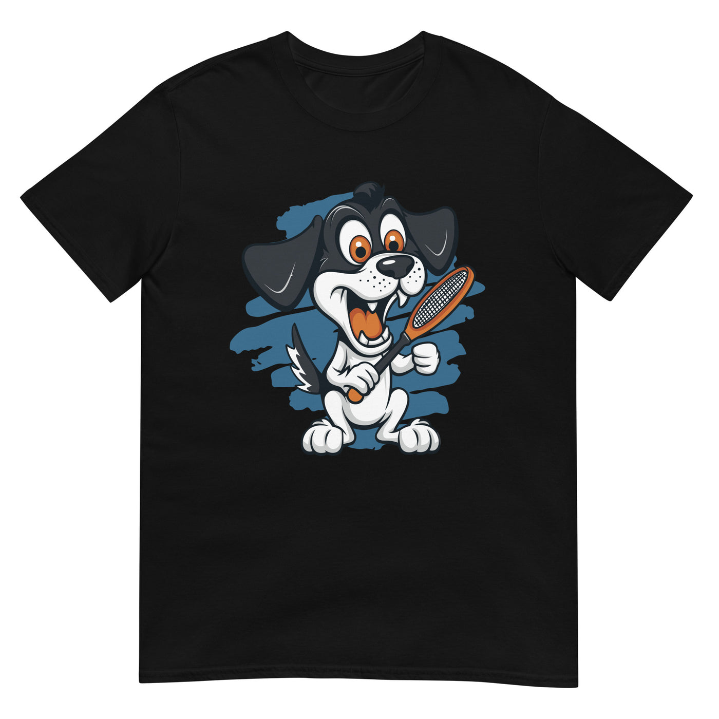 Hund spielt Squash-Tennis - Cartoon - Herren T-Shirt Other_Niches xxx yyy zzz Black