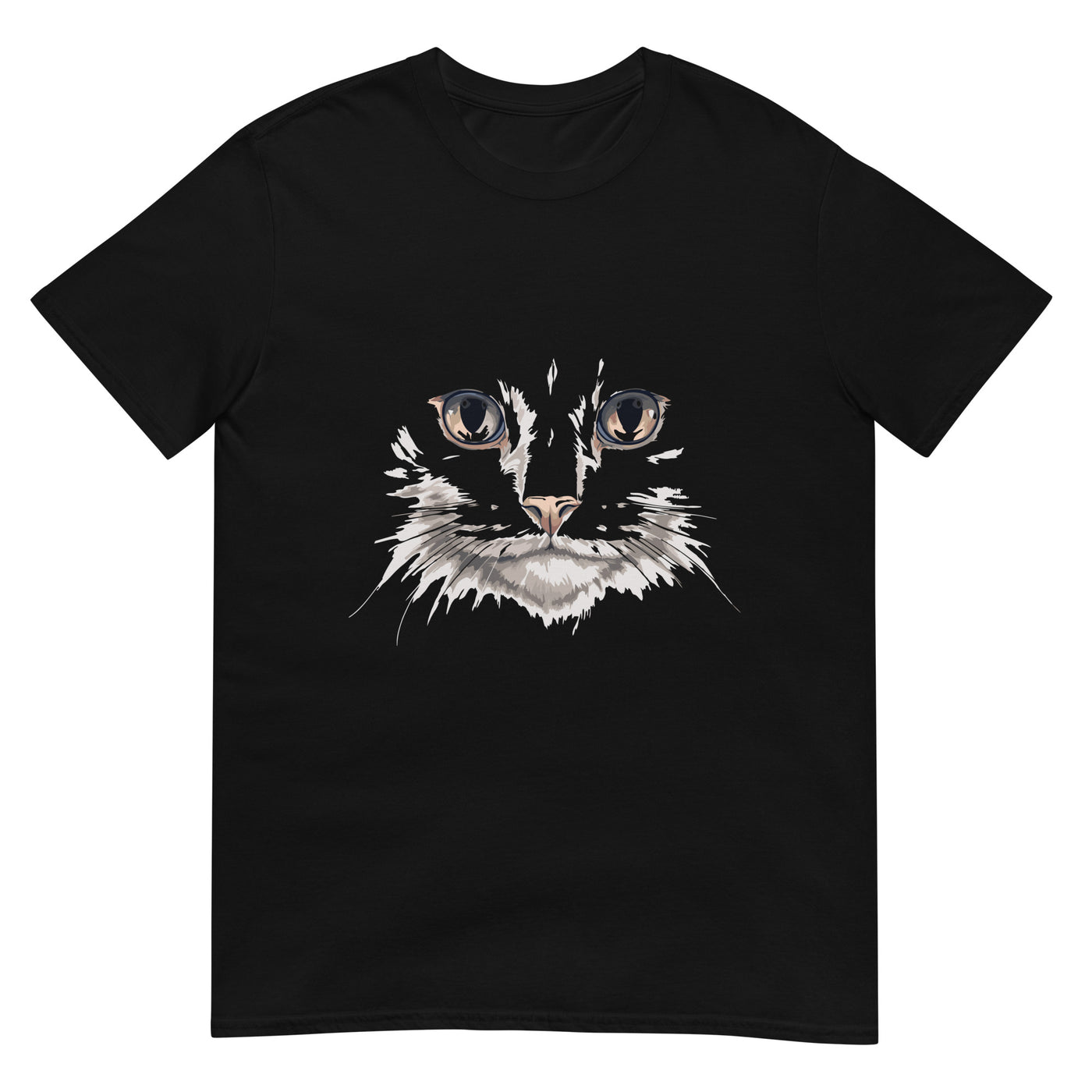 Gesicht einer vollständigen Katze - Herren T-Shirt Other_Niches xxx yyy zzz Black