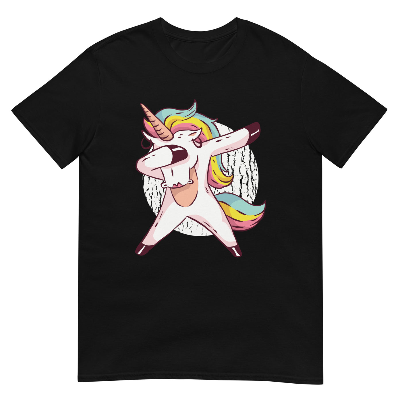 Weibliches Einhorn in bunten Regenbogenfarben dabbing - Herren T-Shirt Other_Niches xxx yyy zzz Black