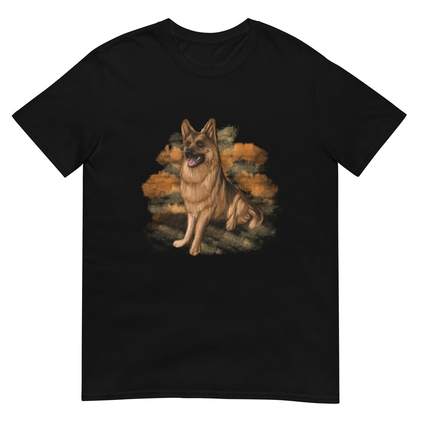 Sitzender Deutscher Schäferhund - Herren T-Shirt Other_Niches xxx yyy zzz Black